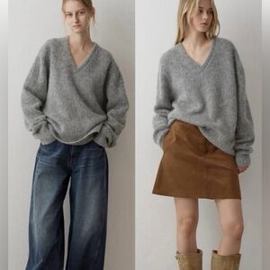 Tory Burch grey Sweater wool size medium